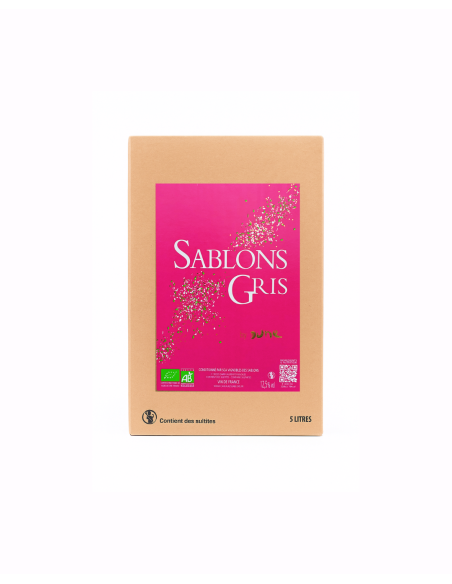 Bag In Box Sablons Gris AB – Vin Gris Bio Rafraîchissant